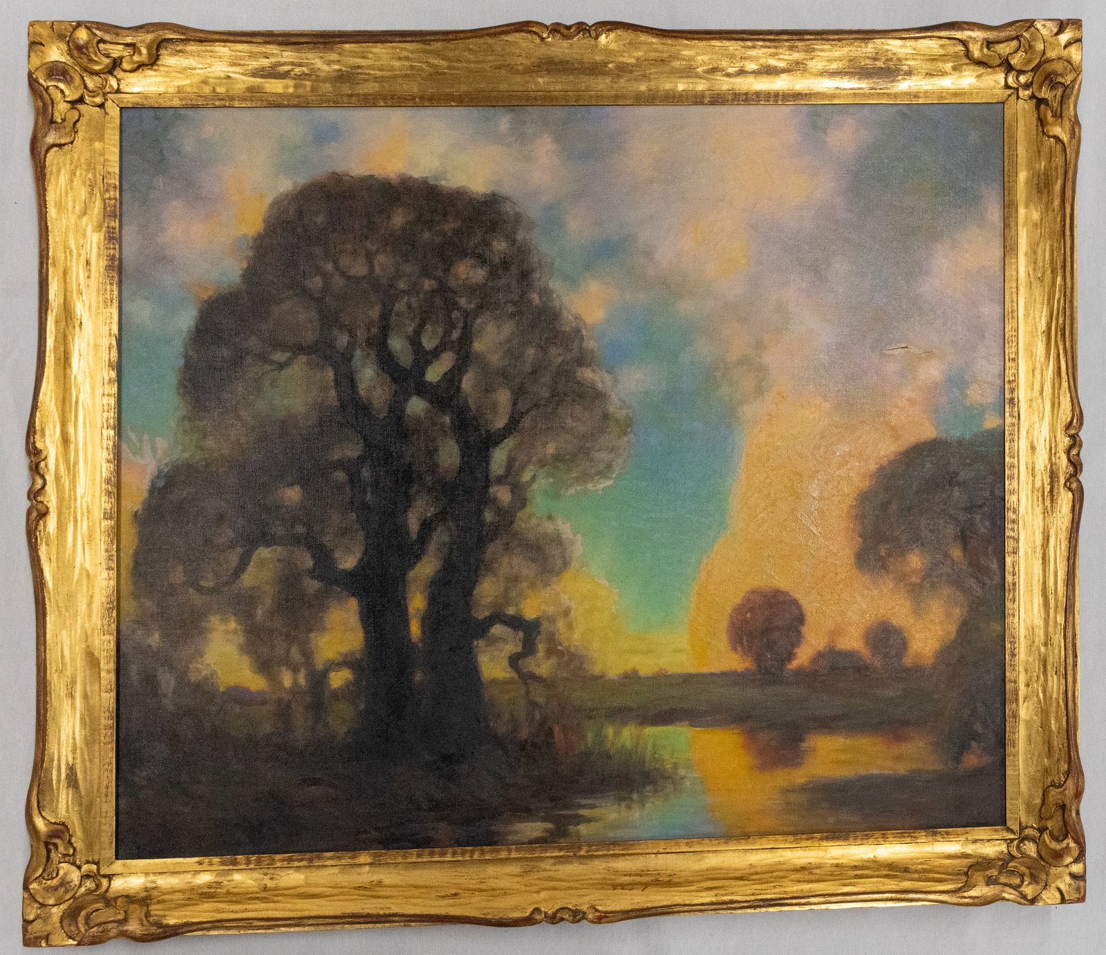 Landscape Painting Signed Risser. (1 of 4)