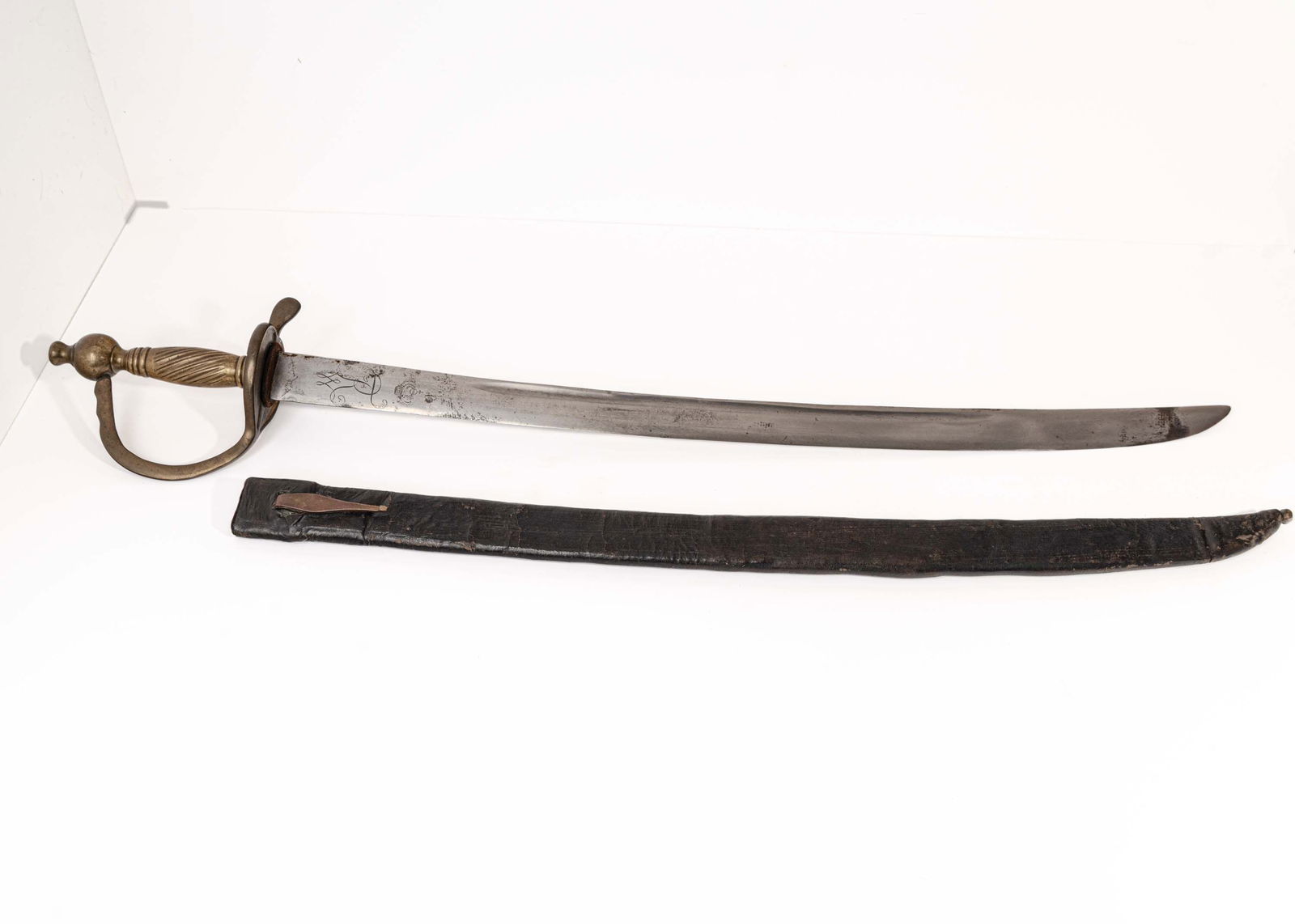 Revolutionary War Era Sword with Scabbard. (1 of 7)