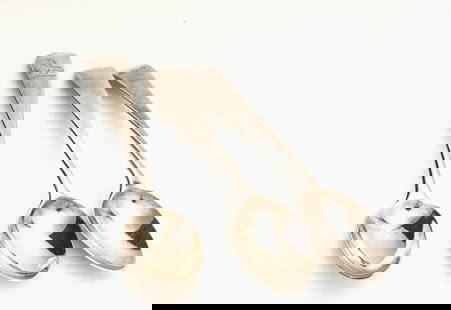 Grouping of Three 18th-C Hester Bateman Silver Spoons.: None match but all three have her "HB" mark with an "n" 1788 letter code. Each measure approx 5" long and have an approx total lot weight of 1.45 ozt.