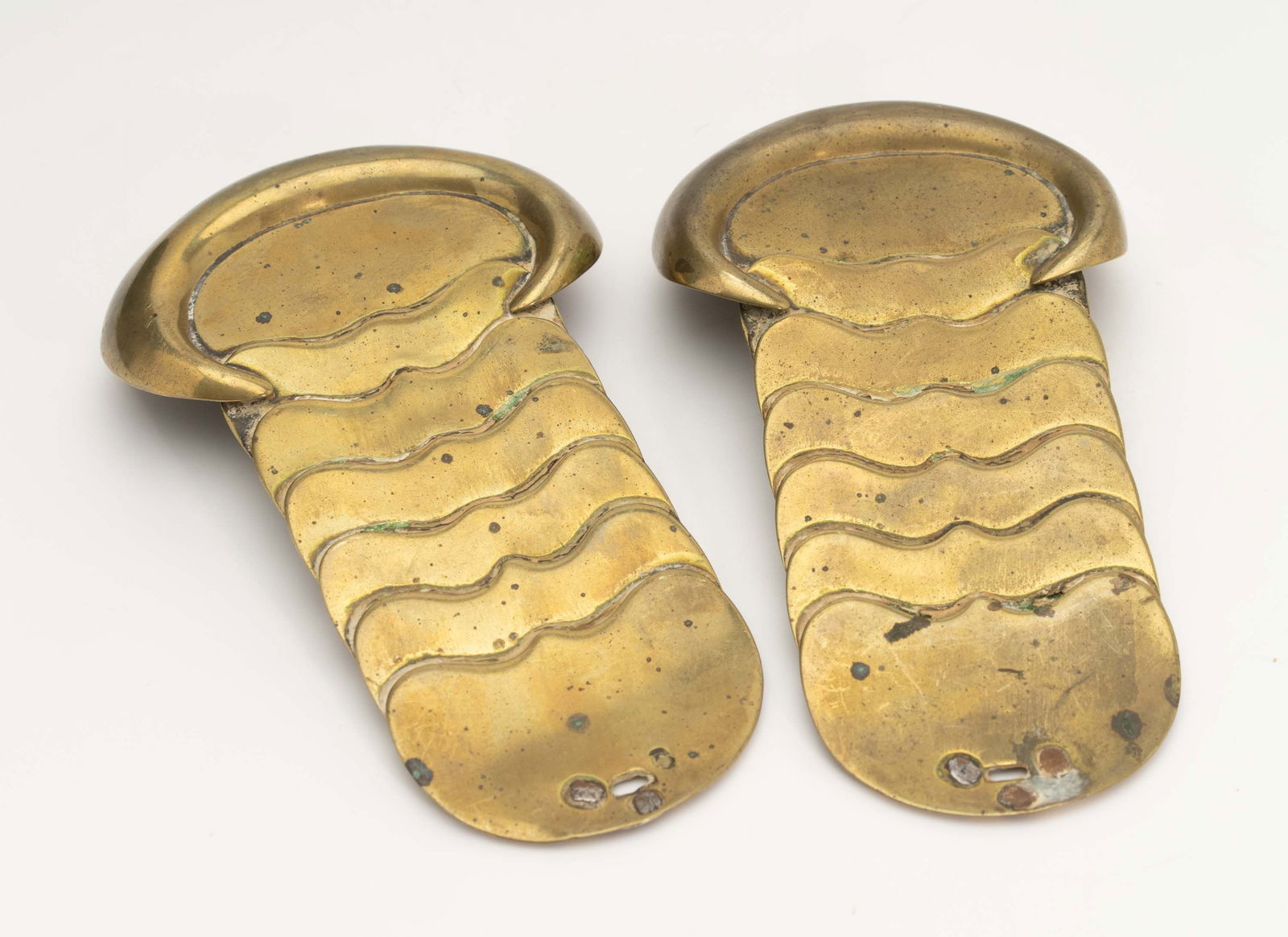 Scarce Pre Mexican War Era Brass Shoulder Scales. (1 of 2)
