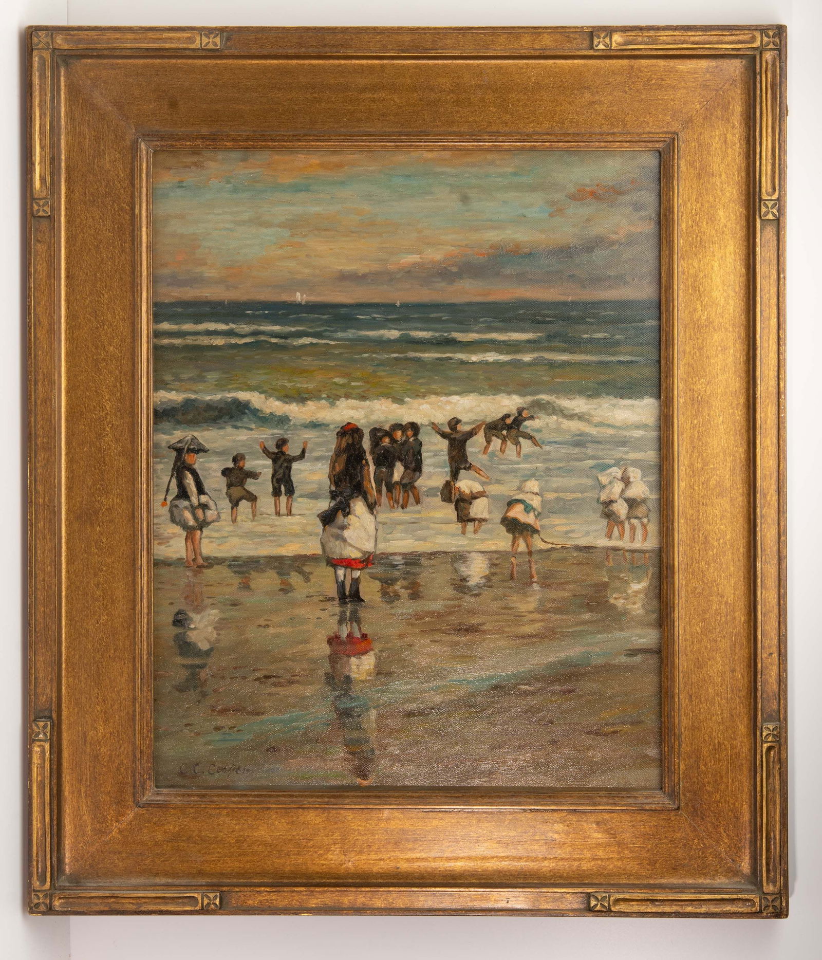 Original Orientalist Oil Painting Signed C. Cooper. (1 of 3)