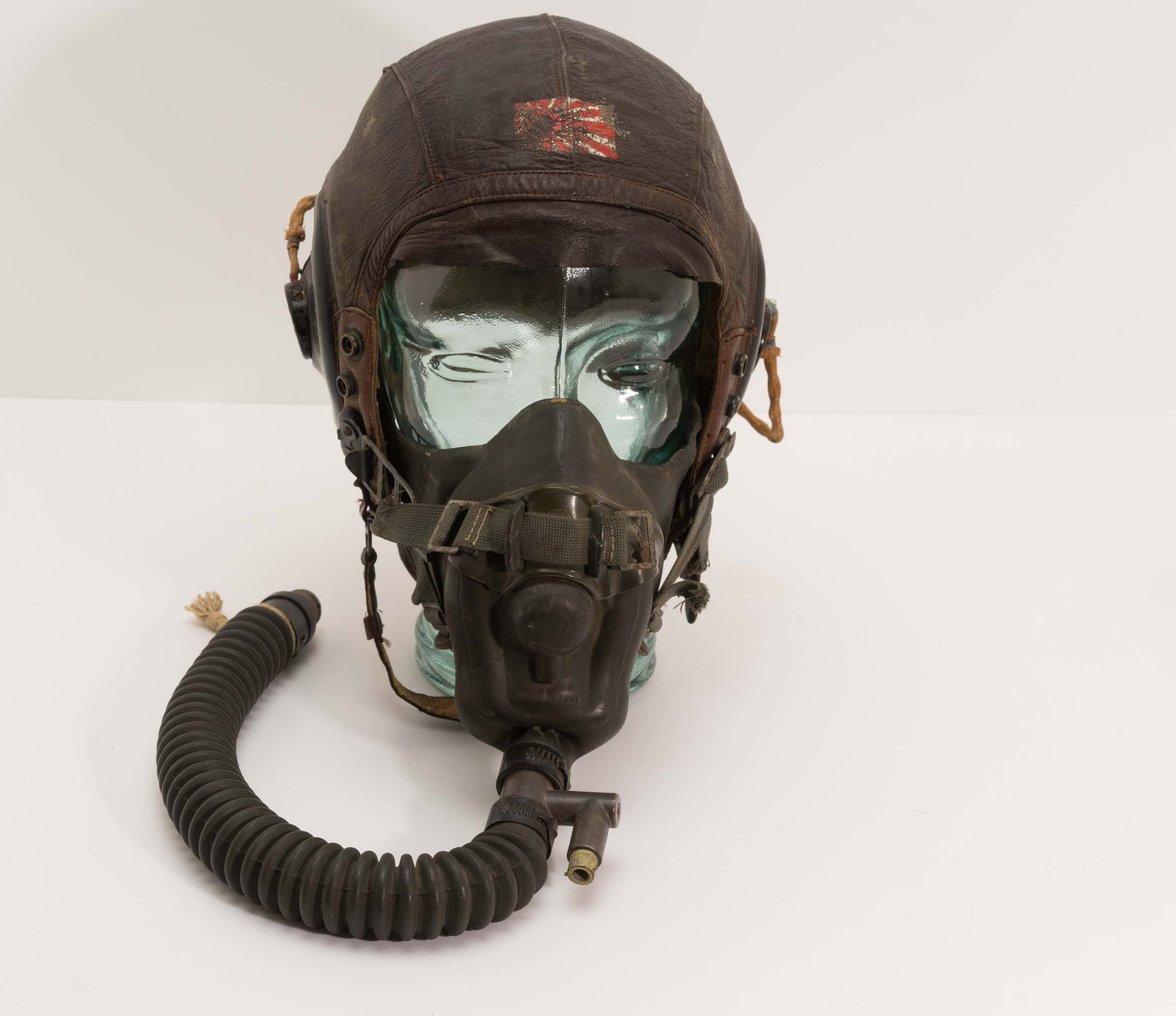 WWII USAAF Pilots Rising Sun Headgear Rig. (1 of 6)