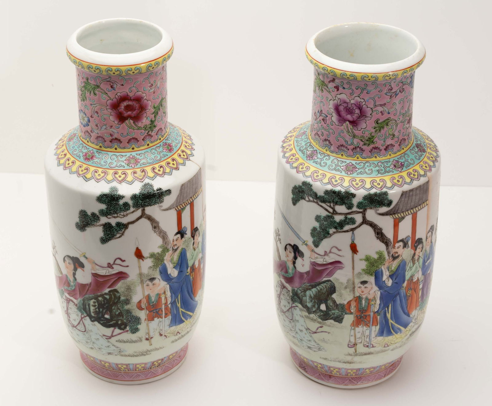 Two Early 20th-C Chinese Porcelain Vases. (1 of 6)