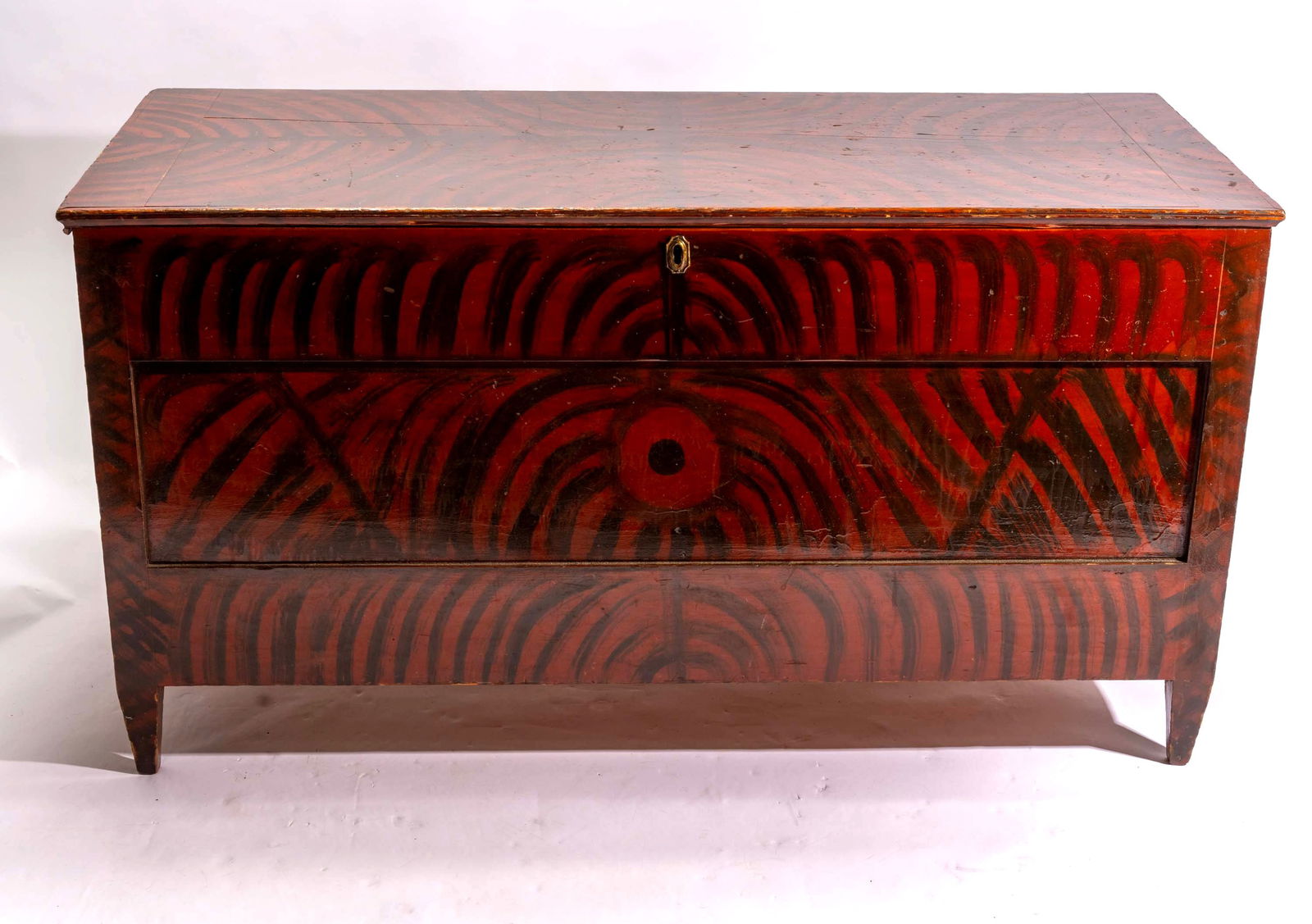 19th-C Mid Atlantic Folk Art Painted Blanket Chest. (1 of 11)