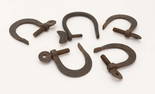 Five Wrought Iron Woodworking Clamps.