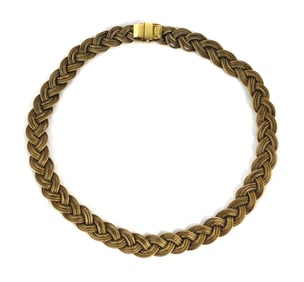 14K Gold Grosse Braided Collier Necklace