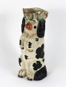 Staffordshire Begging Spaniel Vase