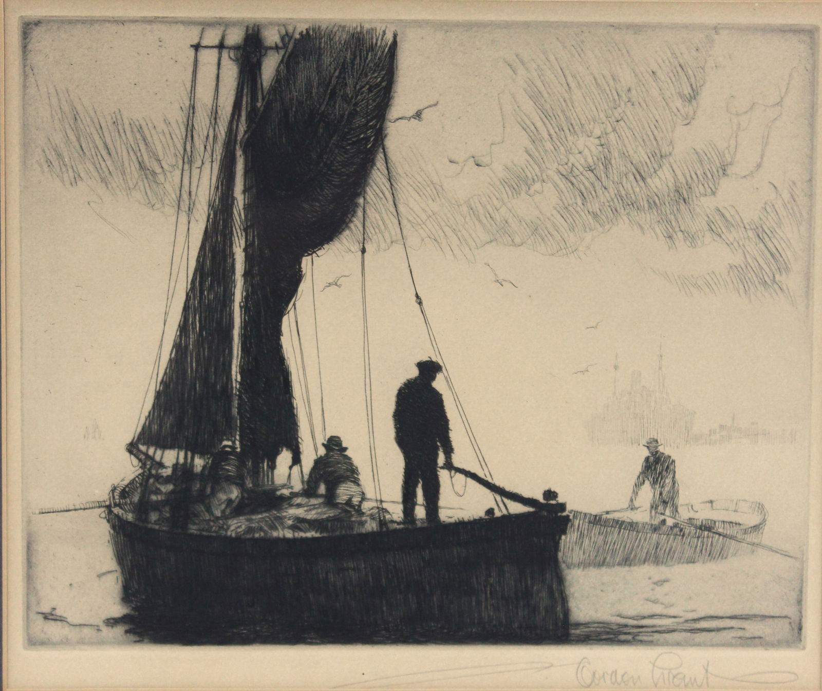 Gordon H. Grant Maritime Sailing Etching (1 of 8)