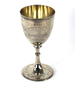 Roberts & Belk Sterling Silver Farming Trophy