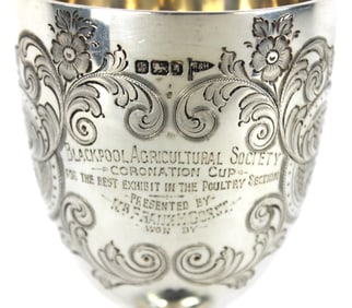 Walker & Hall Sterling Silver Agriculture Trophy