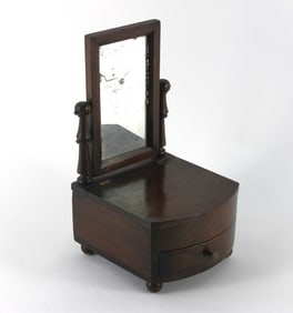 Victorian Diminutive Dresser Box w/ Mirror