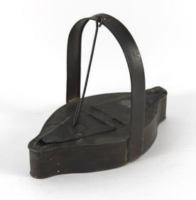 19C American Hanging Betty Lamp