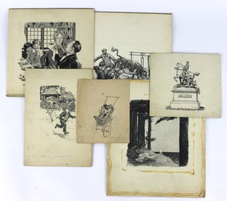6PC Norman Price Illustration Collection