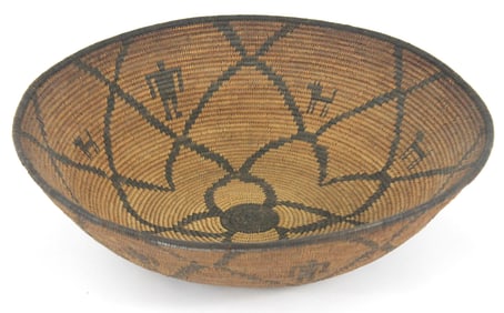 19C Apache Grain Pictorial Star Basket