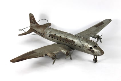 C1950 Marx Pan American Pressed Steel Plane