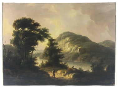19C Old Master Luminist Landscape Painting