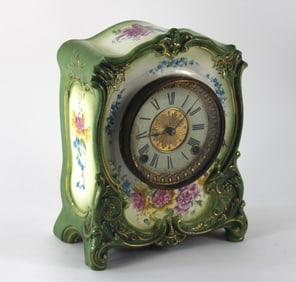 Royal Bonn Germany La Grace Porcelain Mantel Clock