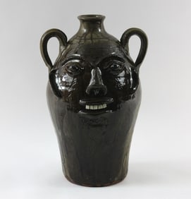 LG Walter Fleming Red Ware Face Jug