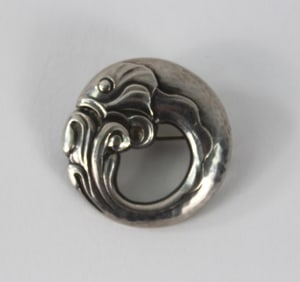 George Jensen Sterling Silver Fish Brooch