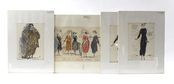 4PC Jean Dufy Gazette Du Bon Ton Lithographs