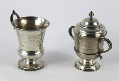 2PC Sterling Silver Presentation Cups