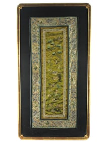 Asian Silk Embroidered Textile
