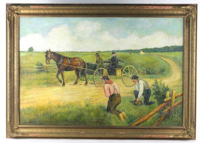 Attr. Joseph Kavanagh Irish Landscape Painting