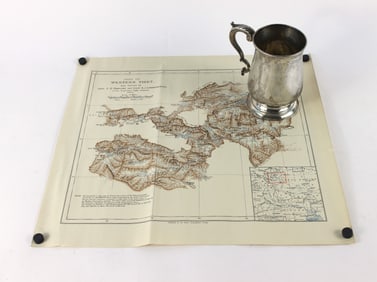 2PC Major A.J.G. Hargreaves Map & Silver Cup