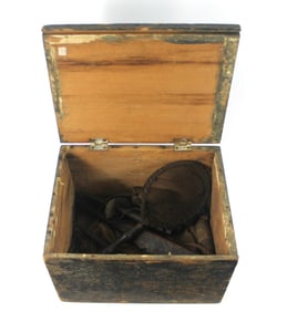 19C ID'd Maritime Whaling Box W-Tools