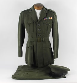 U.S.M.C. Captains Uniform with Trousers and Cap
