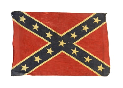 Early Small Sized Printed Confederate Flag