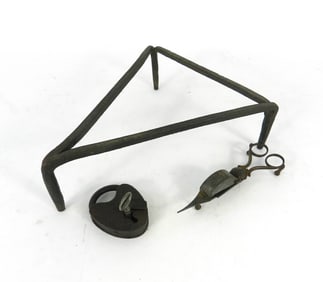 Lot Of Three Early Colonial Items