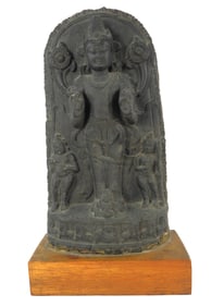 LG Indian Black Stone Surya God Statue