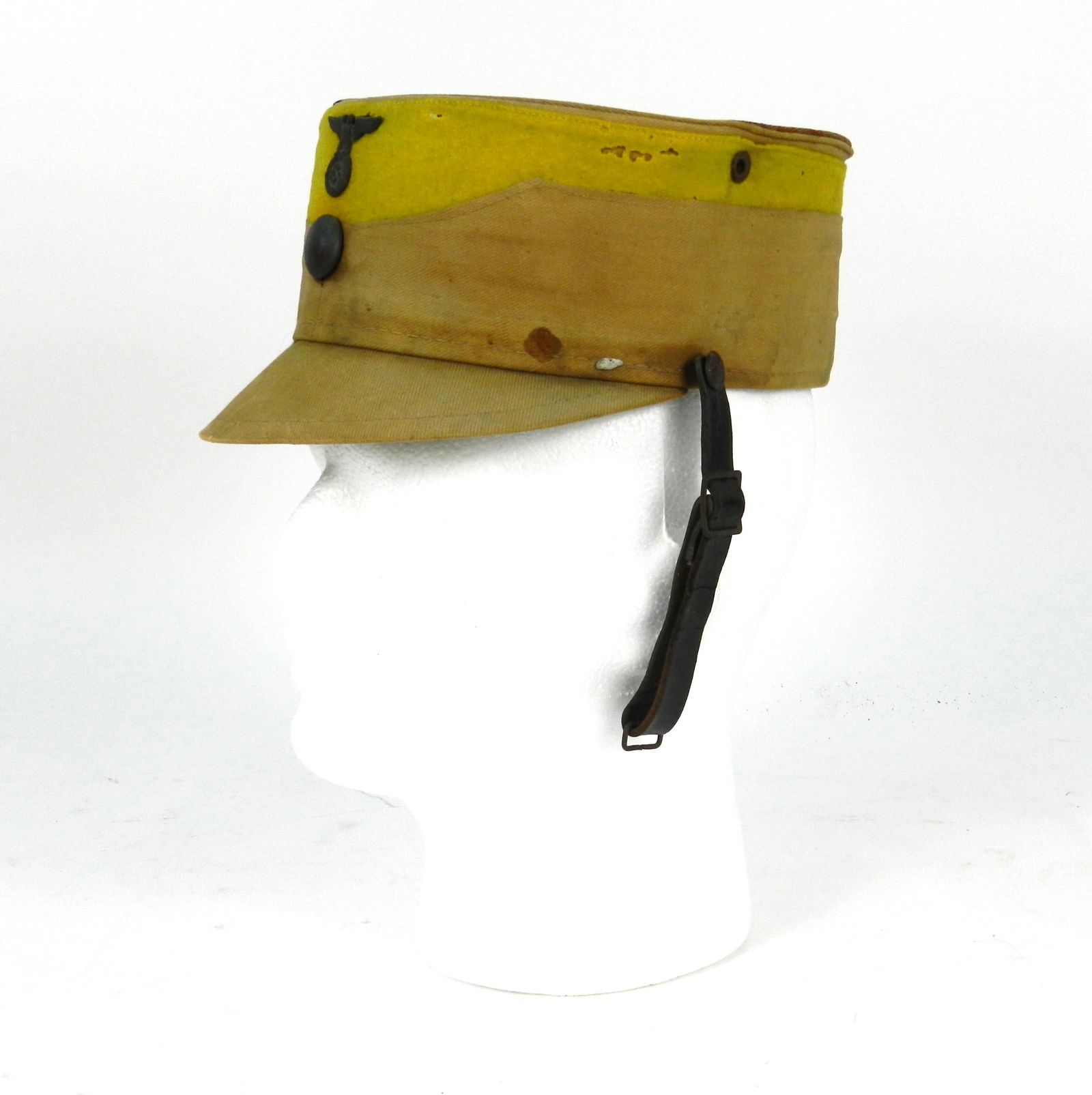 WWII SA German Stormtrooper Hat Yellow & Tan (1 of 11)