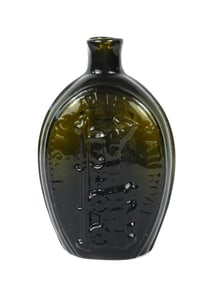 19C Success To The Rail Road Flask Bottle
