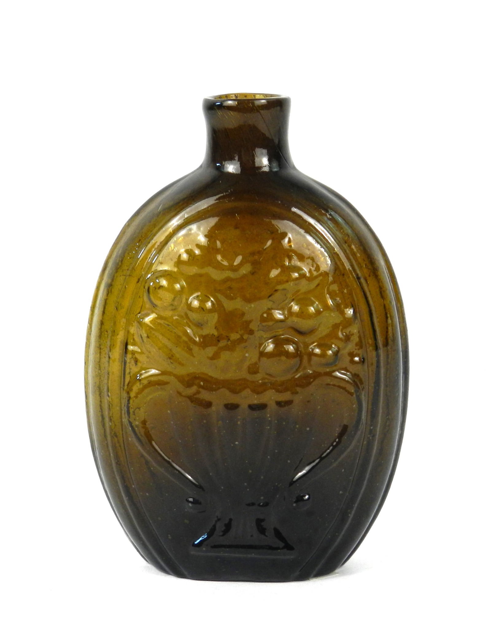 19C Half Pint Cornucopia Flask Bottle (1 of 8)