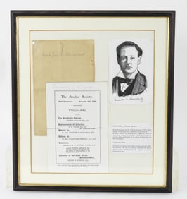 Signed Winston Churchill Anchor Society Program