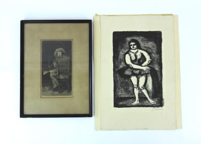 2PC W.M. Chase & Georges Rouault Etchings