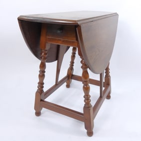 Custom Made Single Drawer Butterfly Table