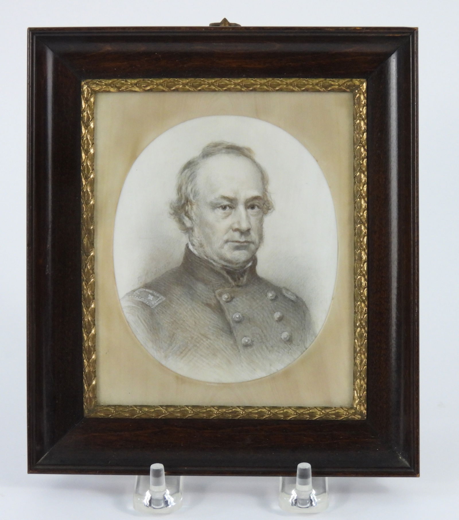 Miniature Panting of Maj. Gen. Henry W. Halleck (1 of 4)