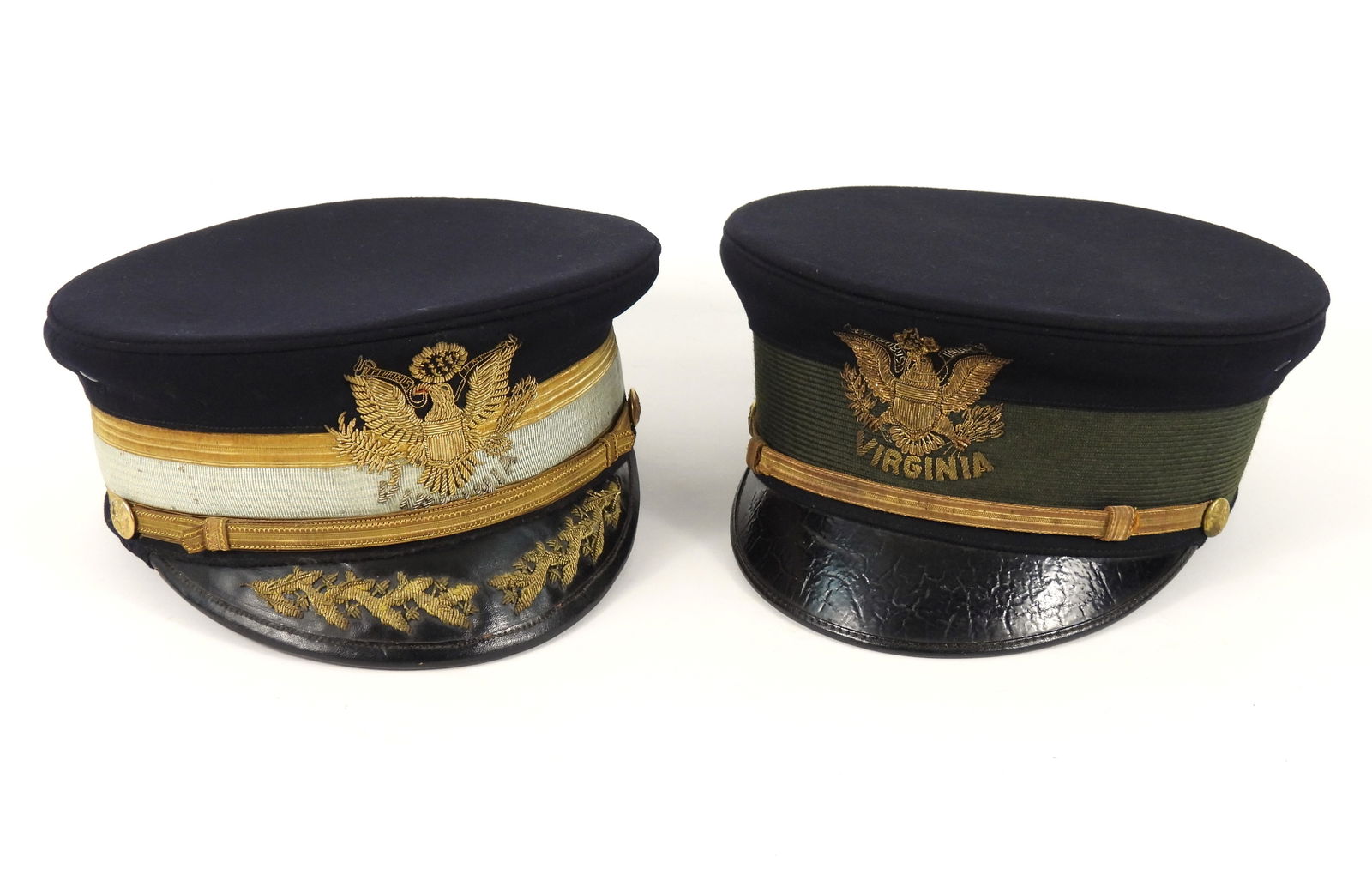 Two 1902 Virginia Officer's Visor Caps (1 of 14)
