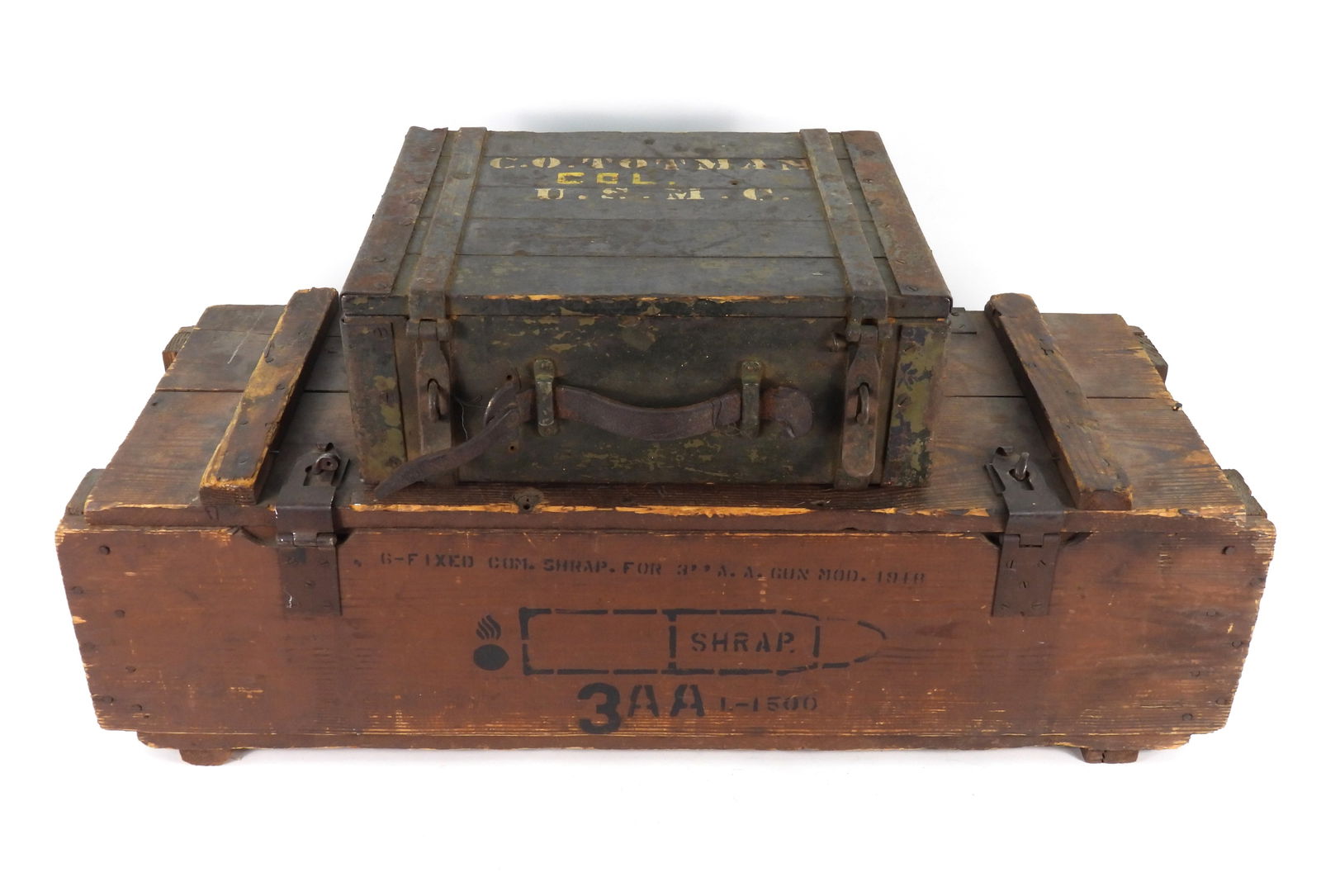 Two Military Storage Crates/Boxes (1 of 9)