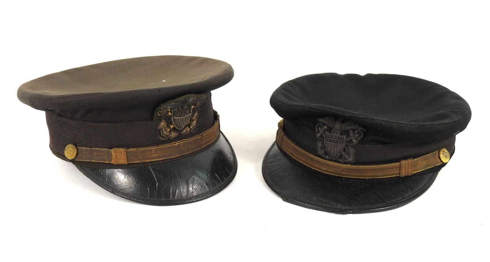 WWI-era US Navy Officer's Visor Caps (1 of 12)