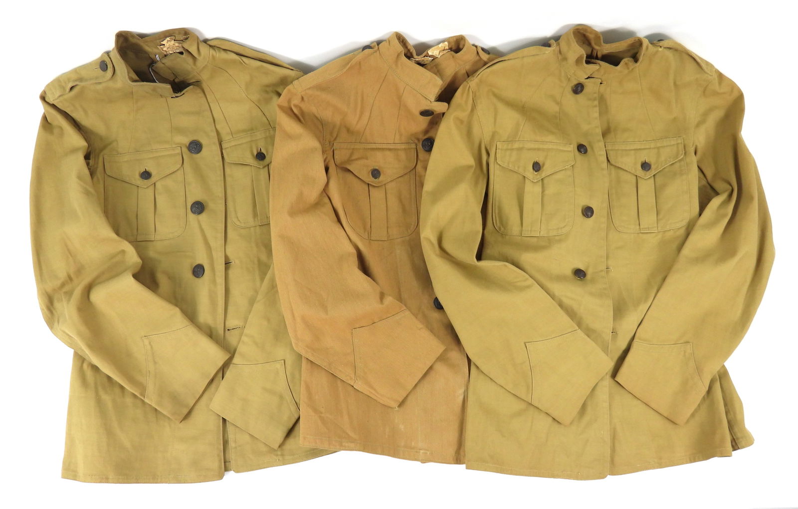 Three WWI-era USMC Unissued Summer Tunics (1 of 10)