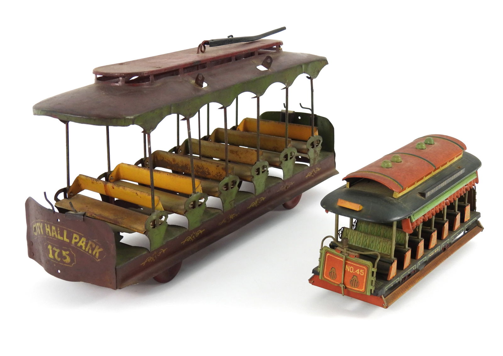 2PC Alps Japan & US Tin Litho Street Car Trolleys (1 of 11)