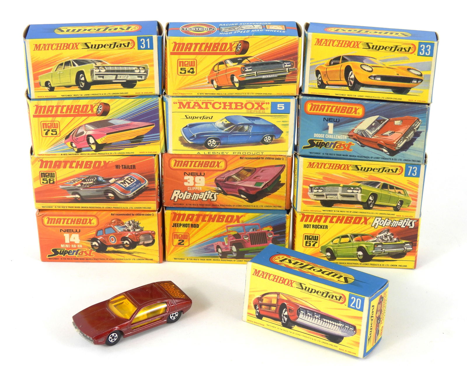 13PC Vintage Matchbox Cars w/ Original Boxes (1 of 4)
