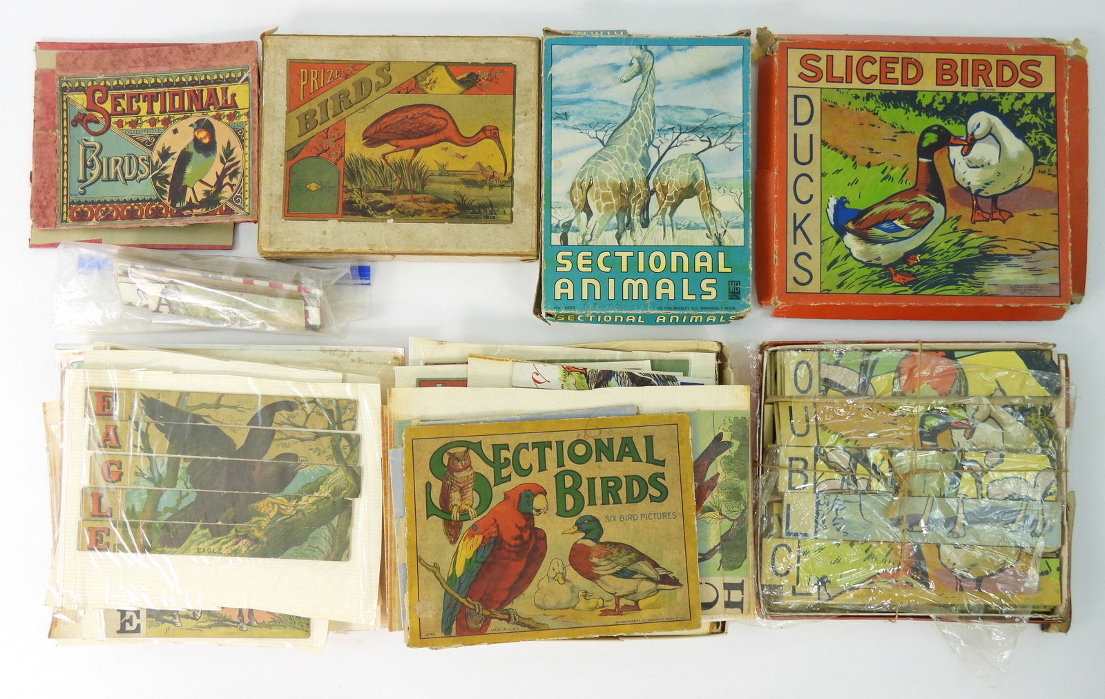 Collection of Victorian Word Slice Puzzles (1 of 10)