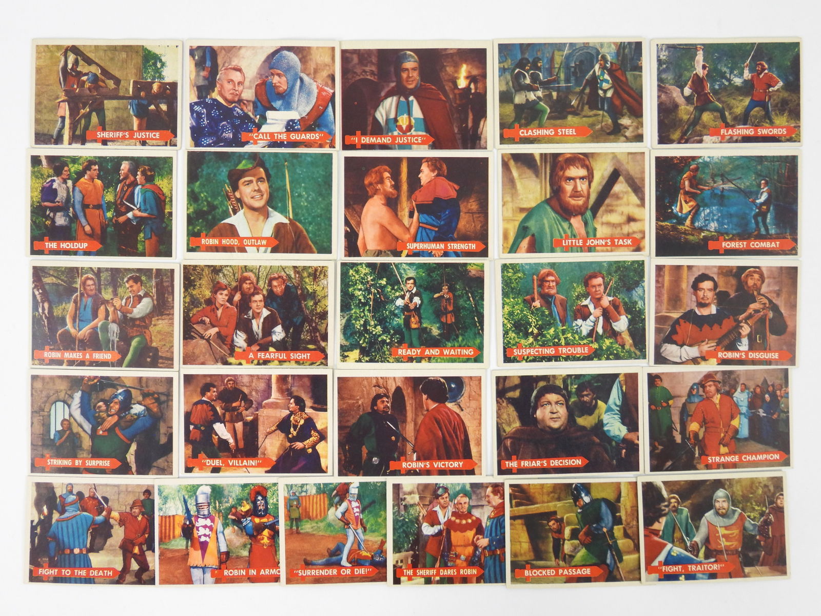 26PC 1957 Topps Robin Hood Trading Cards (1 of 5)