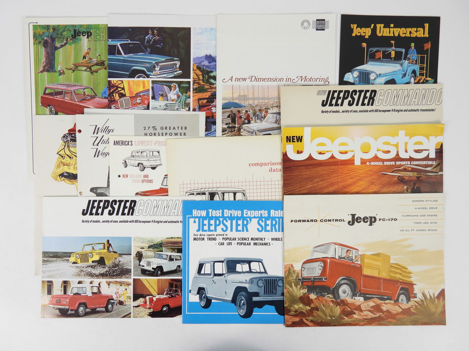 13PC Kaiser Willys Jeep Dealership Brochures (1 of 6)