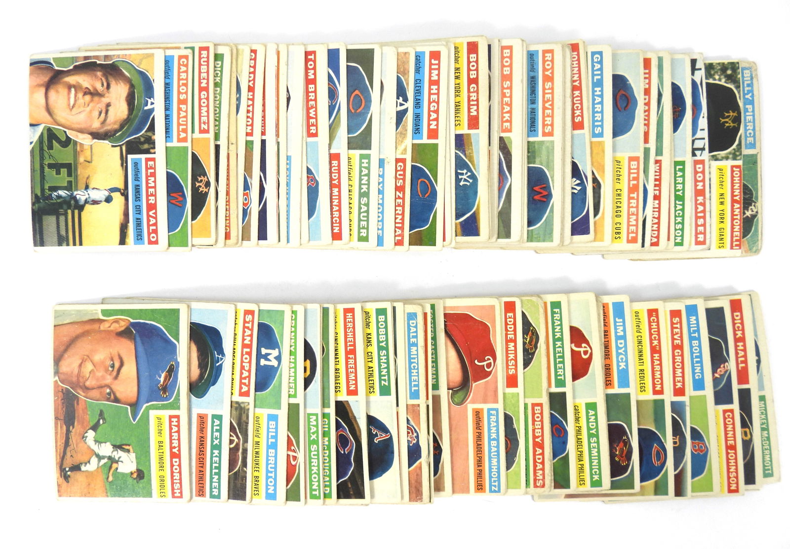 94PC Topps 1956 Baseball Trading Cards (1 of 9)